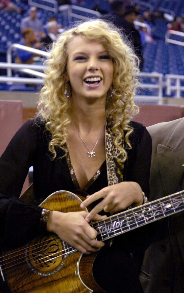 A fiatal Taylor Swift