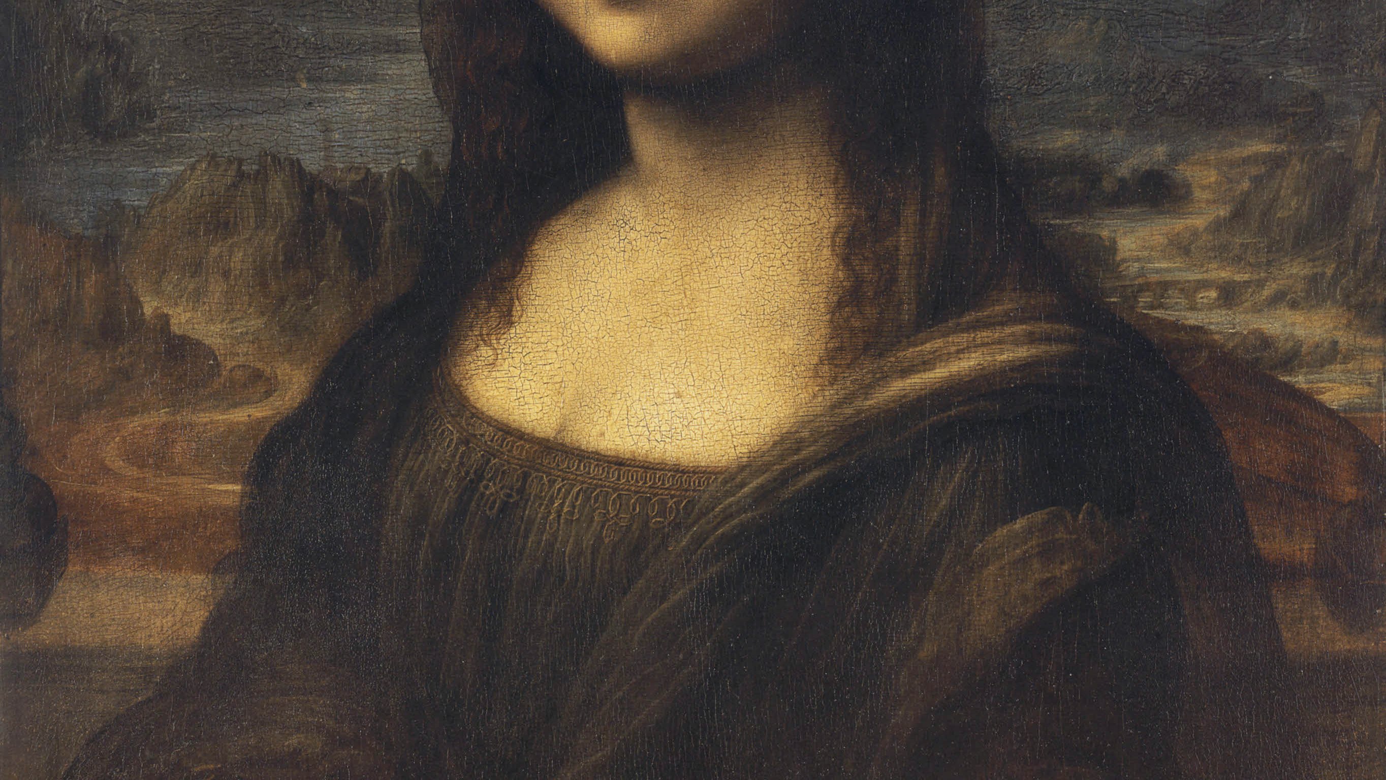 A táj Leonardo Da Vinci Mona Lisa című képén
