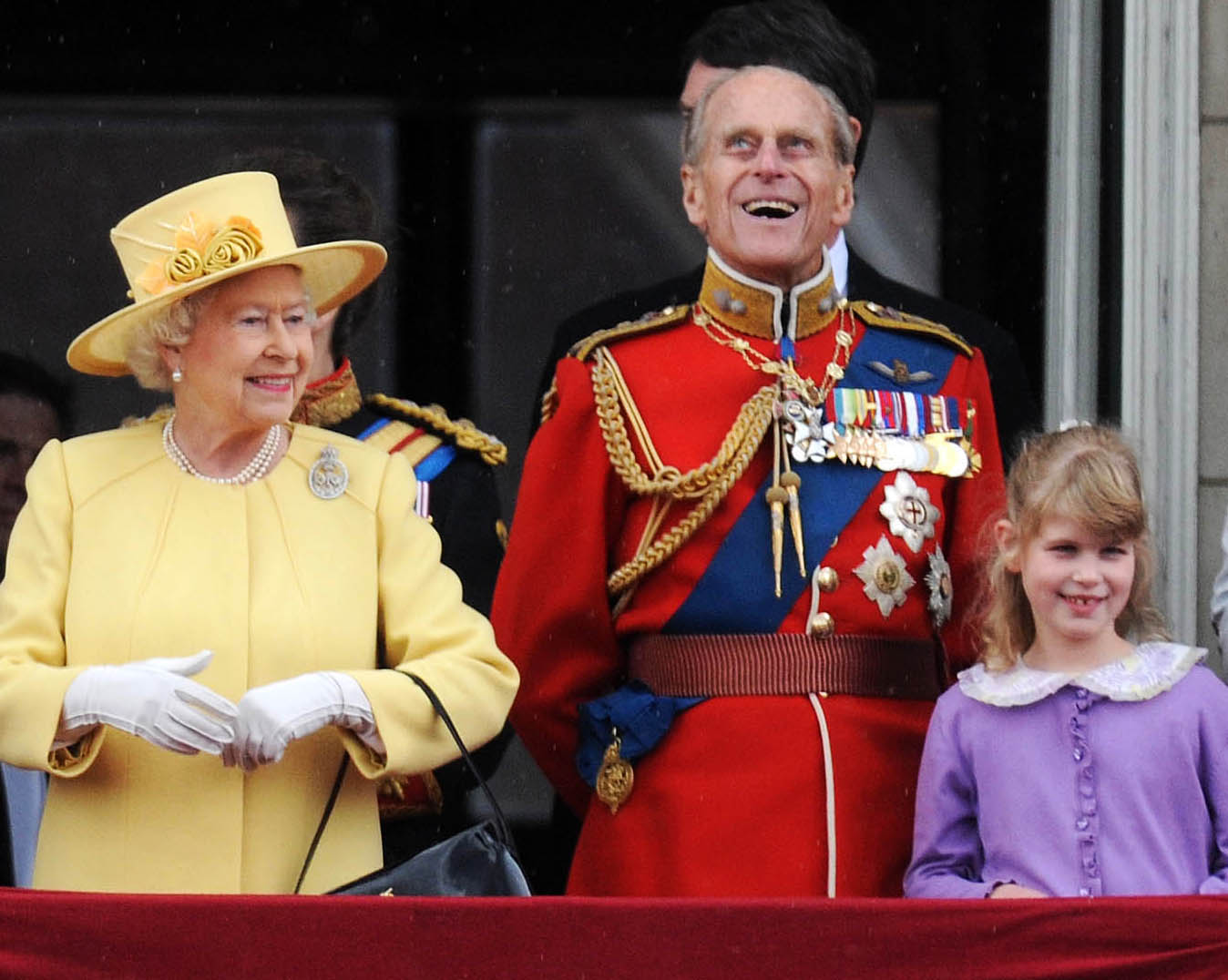 II. Erzsébet királynő, Fülöp herceg és Lady Louise (fotó: Profimedia)