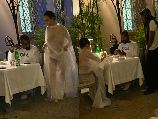 Kanye West és Bianca Censori Firenzében