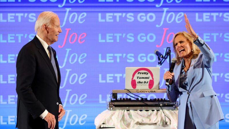 A feleségétől függ Joe Biden? Közbelépett a kampányba a first lady - Fotó: Tasos Katopodis/Tasos Katopodis