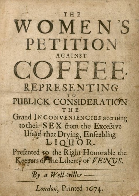 A nők kávéellenes petíciója (forrás: Wikipedia)