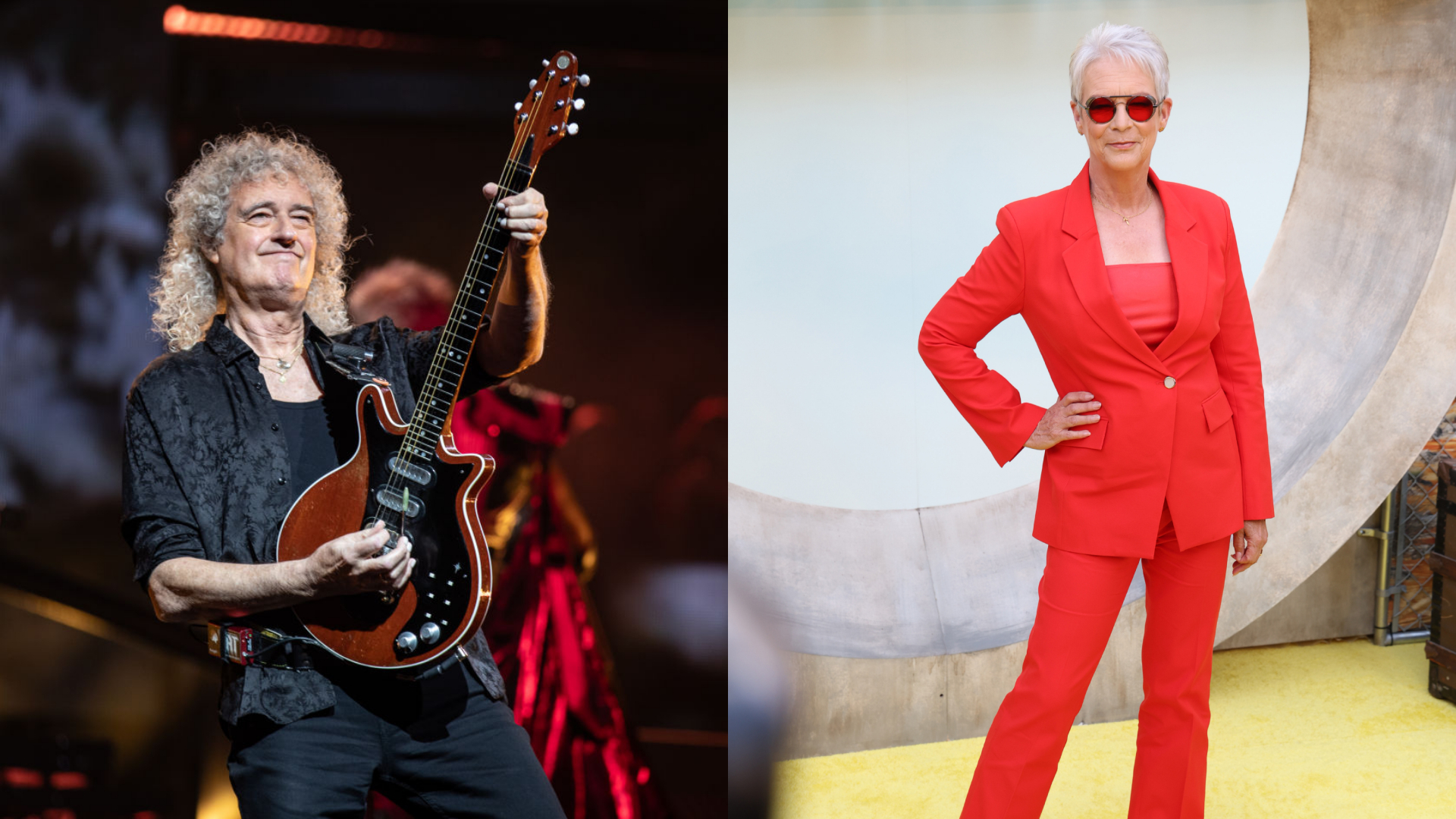 Brian May Jamie Lee Curtis