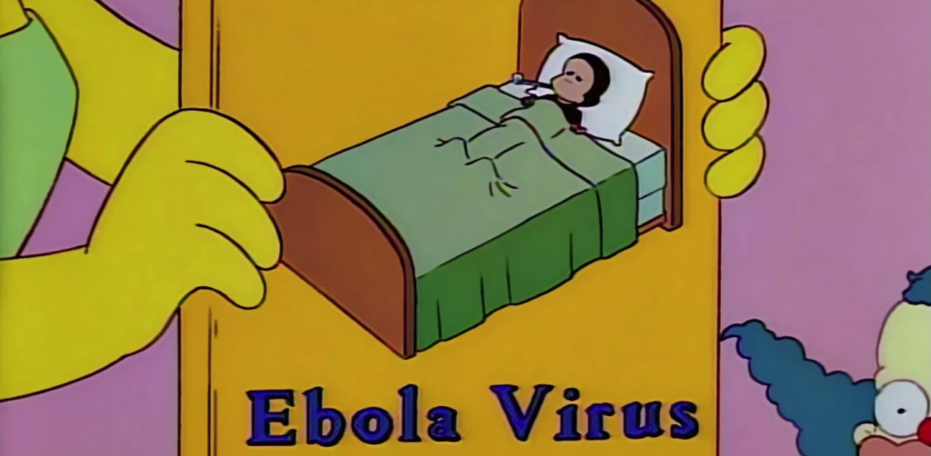 Ebola vírus a Simpsons családban