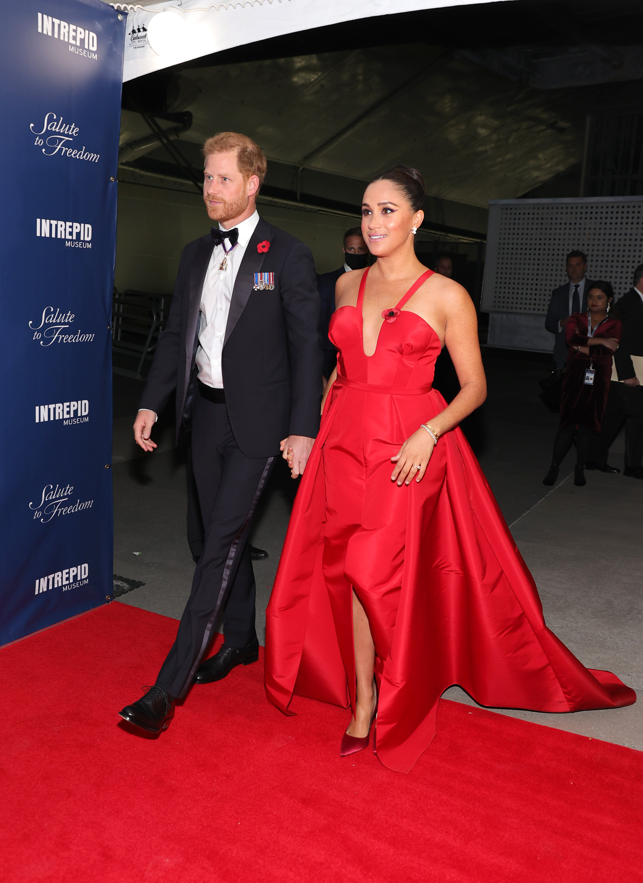 Harry herceg és Meghan az Intrepid Múzeum gáláján 