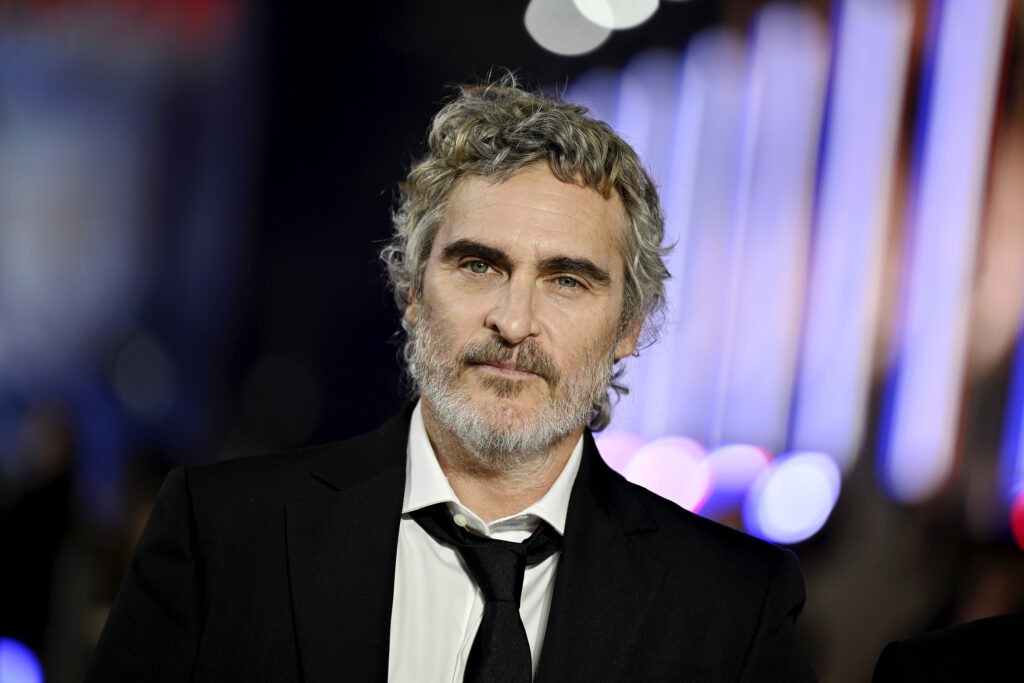 Joaquin Phoenix a Napoleon mozi brit premierjén 2023. november 16-án Londonban (Fotó: Getty Images)