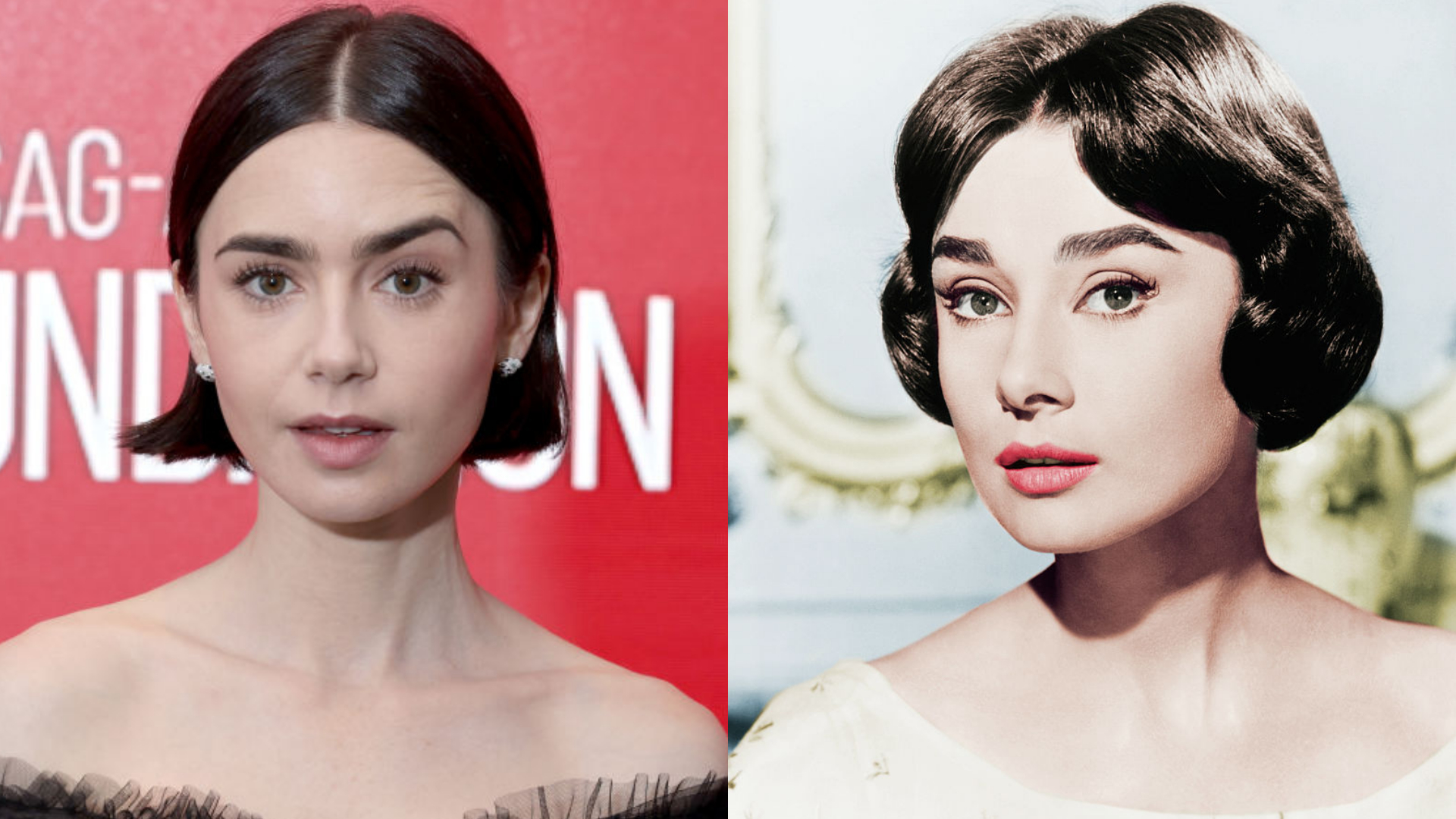 lily collins audrey hepburn