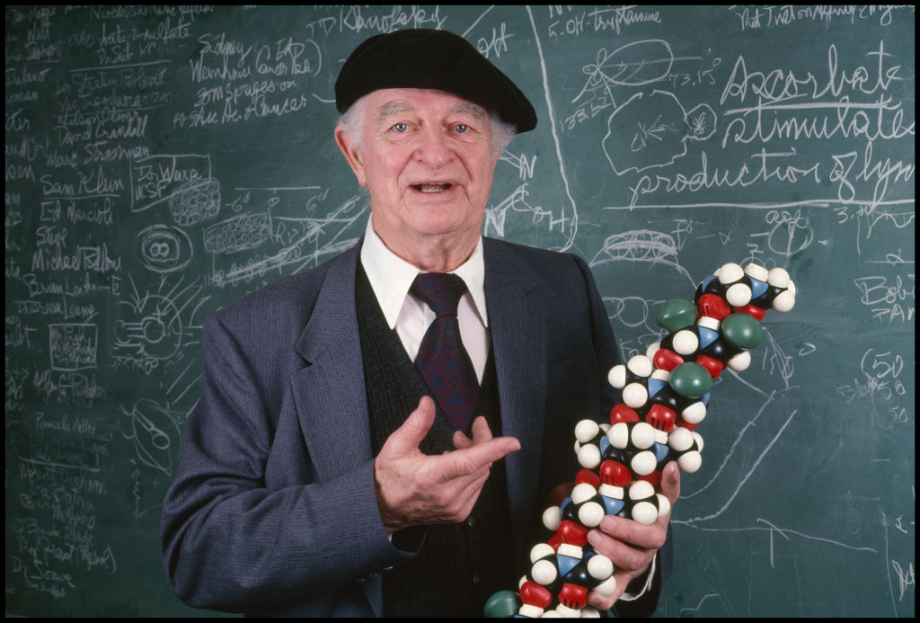 Linus Pauling 1983-ban (fotó: Janet Fries/Getty Images)