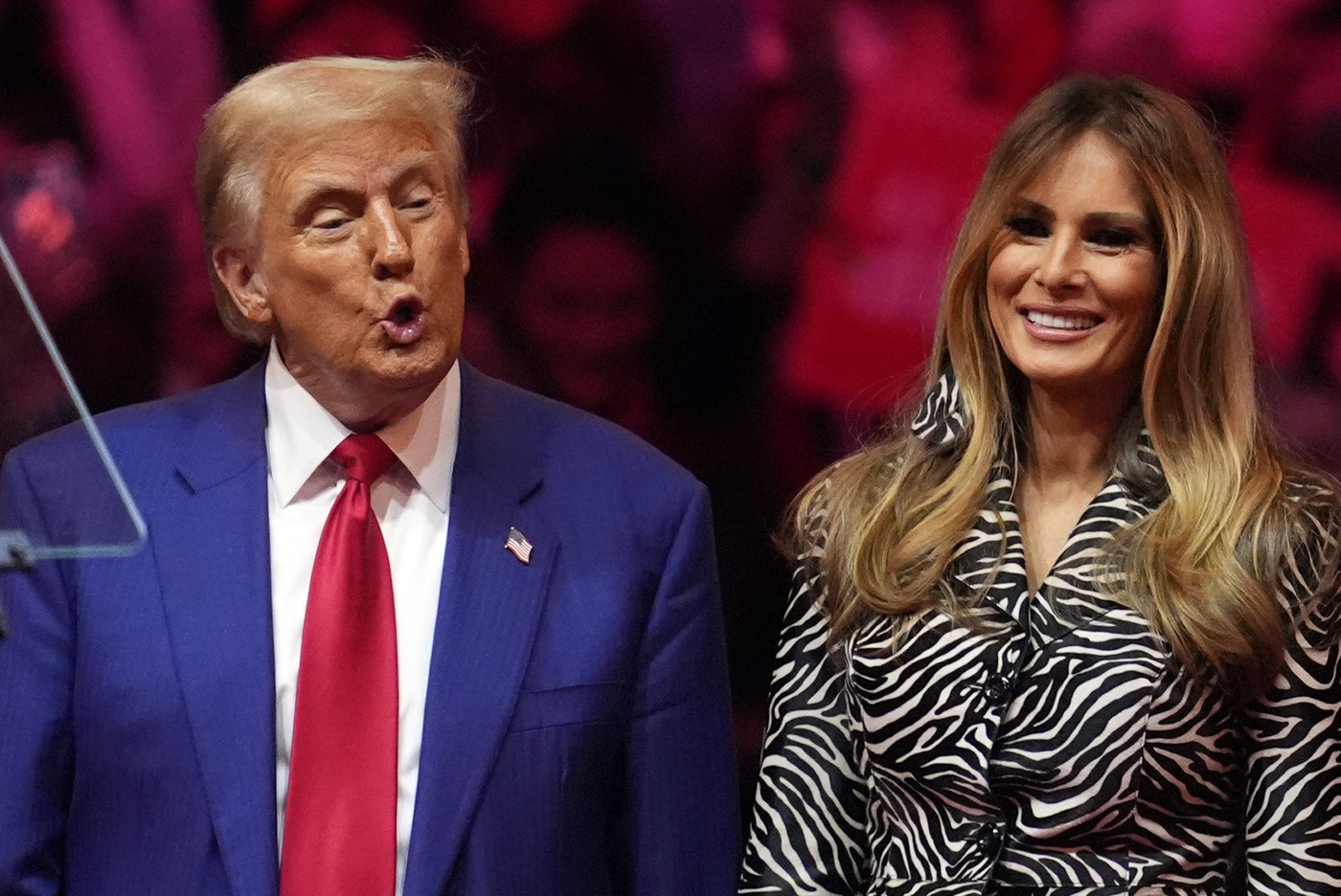 Donald Trump és Melania Trump 2024-ben.