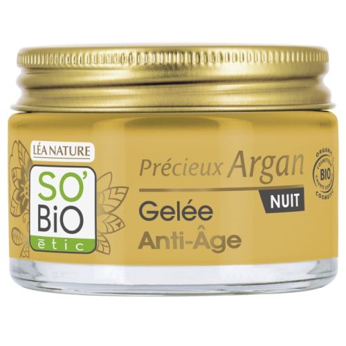 SO'BiO étic PRÉCIEUX ARGAN Öregedésgátló éjszakai gél