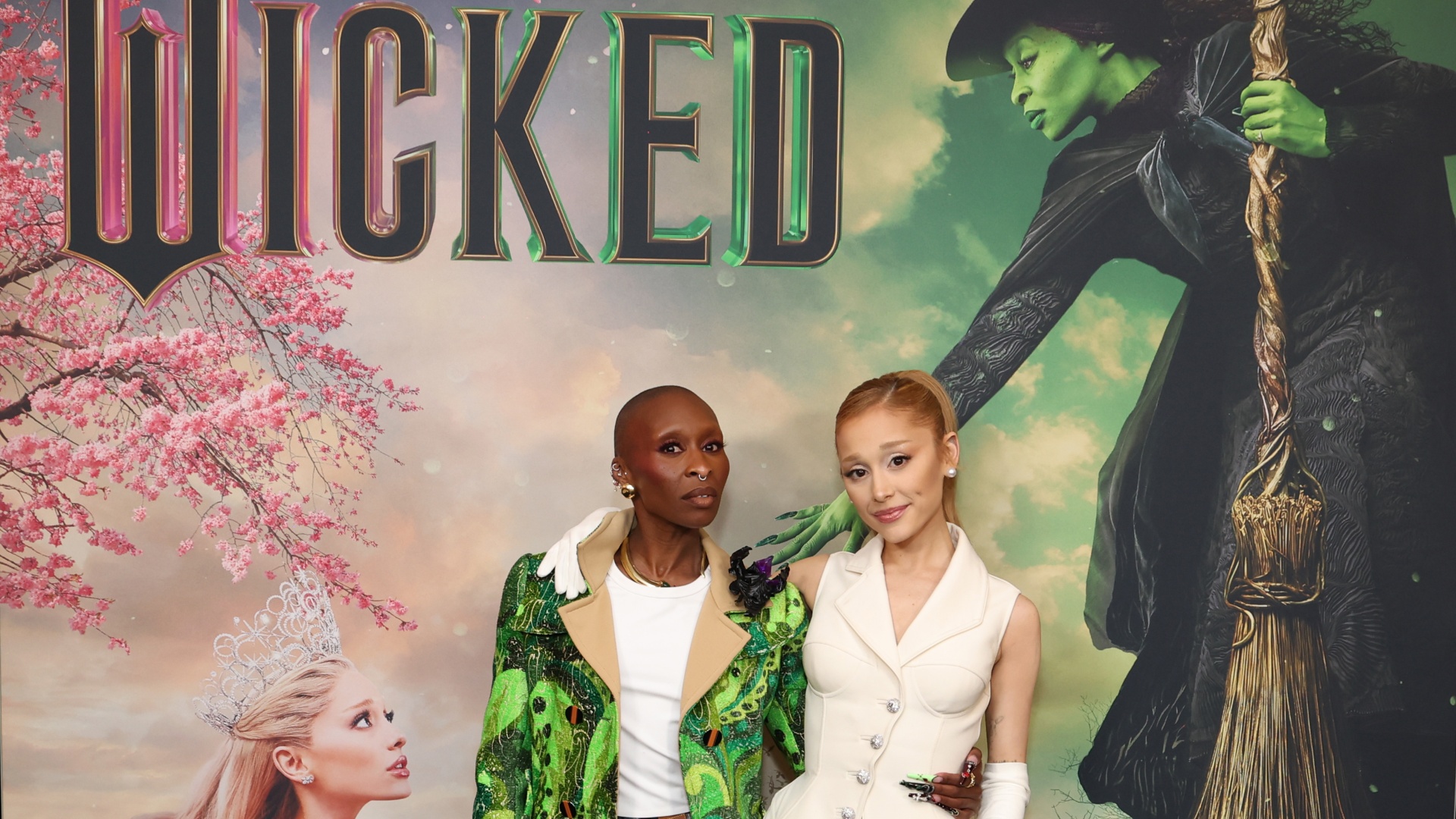 Cynthia Erivo és Ariana Grande a Wicked című film speciális vetítésén 2024. október 28-án New Yorkba