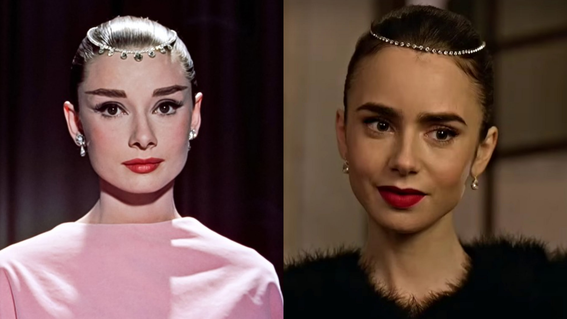 audrey hepburn lily collins