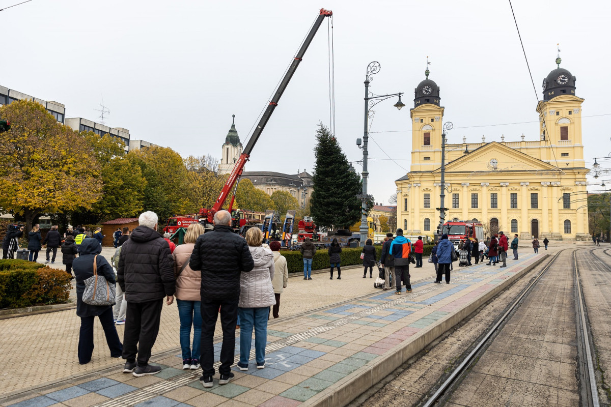 Debrecen karácsonyfája 2024-ben