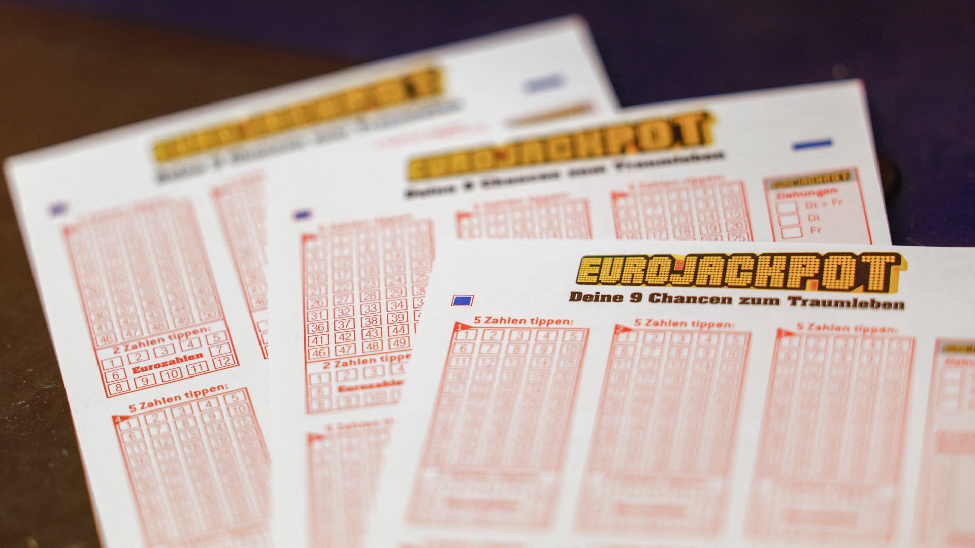 Eurojackpot lottószelvények