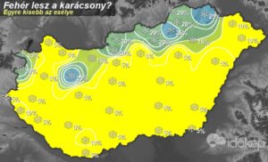 Fehér karácsony vár ránk az idén? Frissítették az előrejelzést