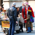 Arnold Schwarzenegger a The Man with The Bag forgatásán