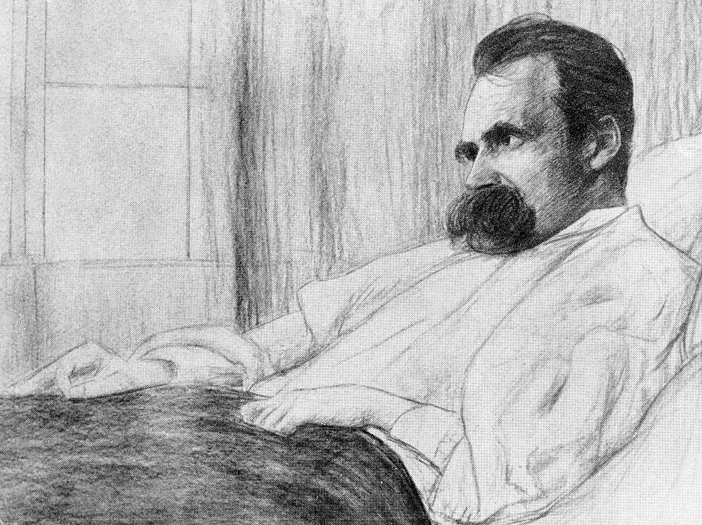 Nietzsche a betegágyán (fotó: ullstein bild via Getty Images)