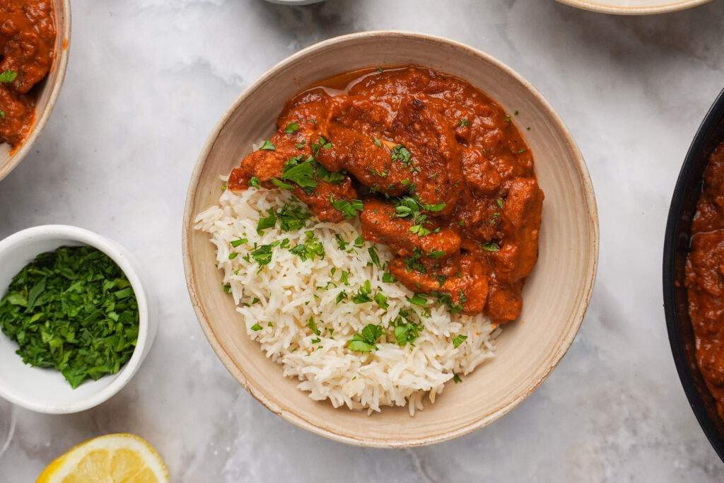 Vegán tikka masala